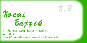 noemi bajzik business card